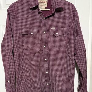 Purple Button-Up Shirt